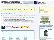 Aperu du site Special-Pneus.fr - vente de pneus en ligne