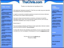 Aperu du site TheChris.com - Windows par la pratique