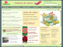 Aperu du site Jardinerie Delbard - plantes, rosiers, fruitiers, bulbes, arbres, vivaces