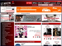 Aperu du site Starzik - site de tlchargement lgal de musique