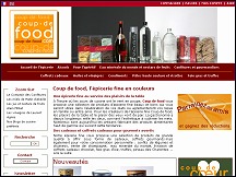 Aperu du site Coup de Food - picerie fine en ligne