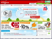 Aperu du site Poweo - fournisseur d'lectricit verte et de gaz, nergie renouvelable