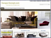 Aperu du site Canap Concept - vente de canaps en ligne