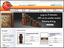 Aperu du site EkAsia.fr - meubles exotiques et design