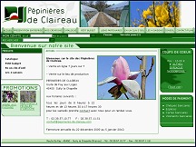 Aperu du site Ppinires de Claireau - arbres, arbustes, haies, plantes pour jardins et parcs