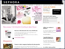 Aperu du site Sephora