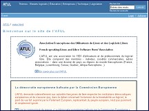 Aperu du site Association Francophone des Utilisateurs de Linux et des Logiciels Libres