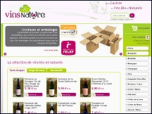 Aperu du site Vins Nature - caviste, vente en ligne de vins bio et vins naturels