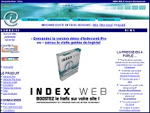 Aperu du site IndexWeb - logiciel de rfrencement sur les moteurs de recherche