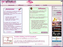 Aperu du site NetAffiliation - plateforme d'affiliation entre annonceurs et webmasters