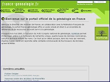 Aperu du site France-Gnalogie