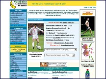 Aperu du site Nutri-site.com - La dittique du sportif