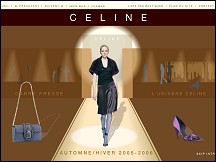 Aperu du site Celine - mode parisienne et prt--porter de luxe