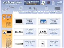 Aperu du site VpcBoost - HiFi, TV, vido et lectromnager aux prix discount