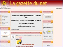 Aperu du site La Gazette du Net  revue d'informations sur la vie du net