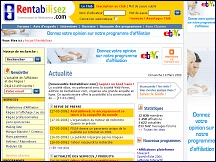 Aperu du site Rentabilisez.com - guide affiliation et rgie publicitaire