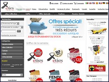 Aperu du site eTies - crateur de cravates, vente de cravates en ligne