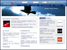 Aperu du site Affiliatis - rgie publicitaire spcialise affiliation